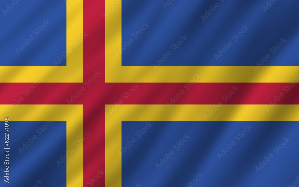 Fototapeta premium a backdrop of wavy flags from around the world