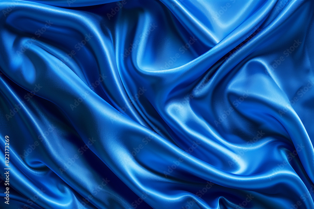 Obraz premium blue satin background