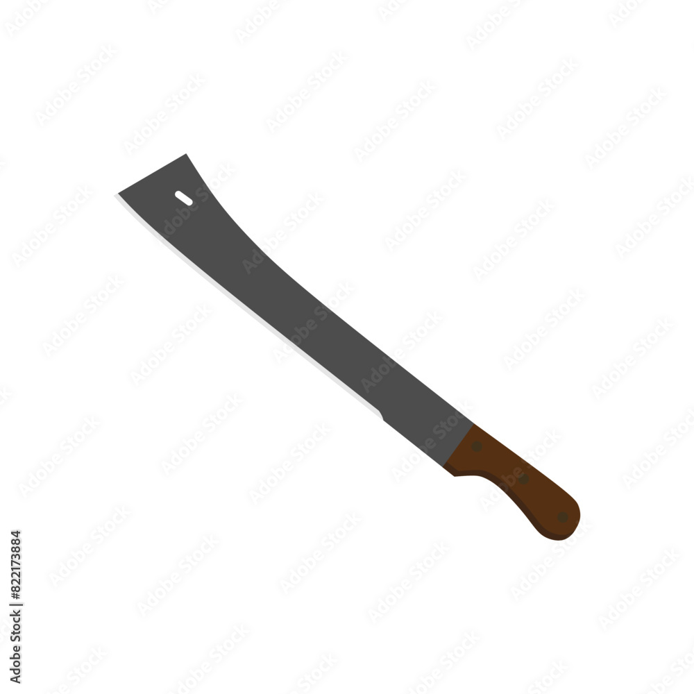 tapanga machete flat design vector illustration isolated on white background. Combat weapon blades, vector model types. Trapper sword and hunter knife blades. Protection concept. Warrior blades tapanga machete flat design vector illustration isolated on white background. Combat weapon blades, vector model types. Trapper sword and hunter knife blades. Protection concept. Warrior blades
