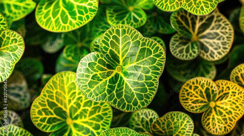 round green leaves under the warm glow of sunlight in an outdoor environment. round green leaves under the warm glow of sunlight in an outdoor environment.