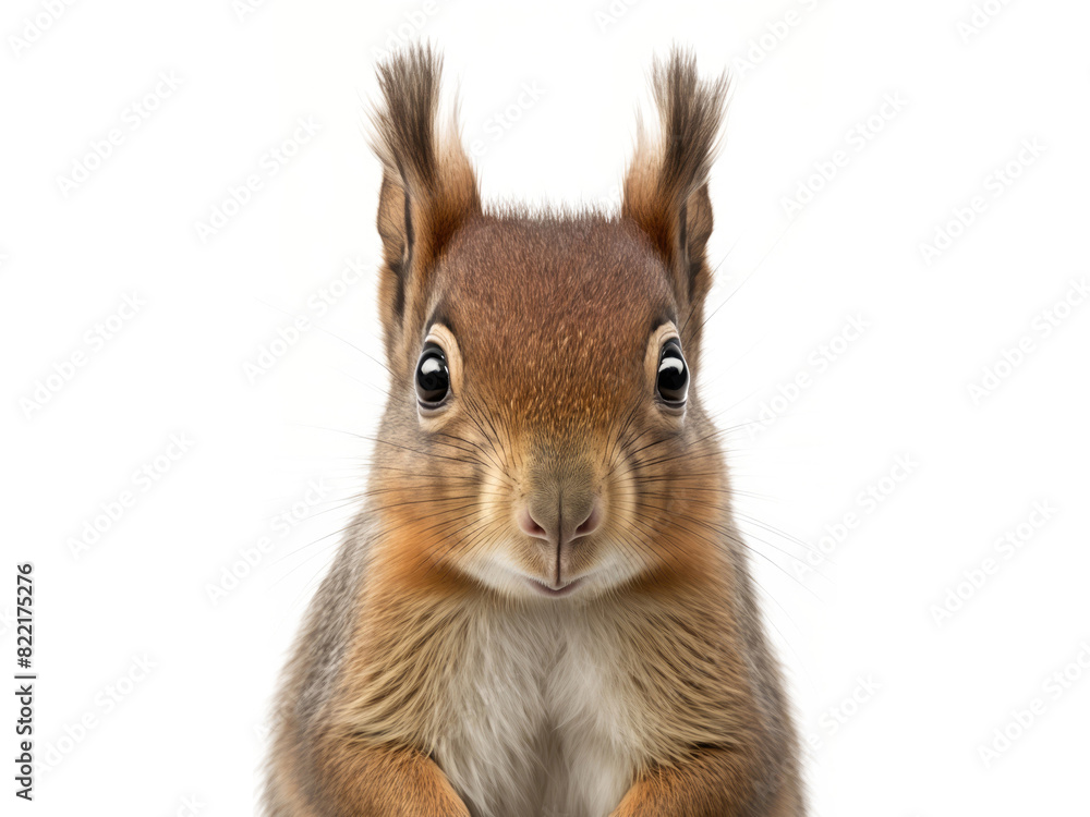 Squirrel portrait. Generative AI Squirrel portrait. Generative AI
