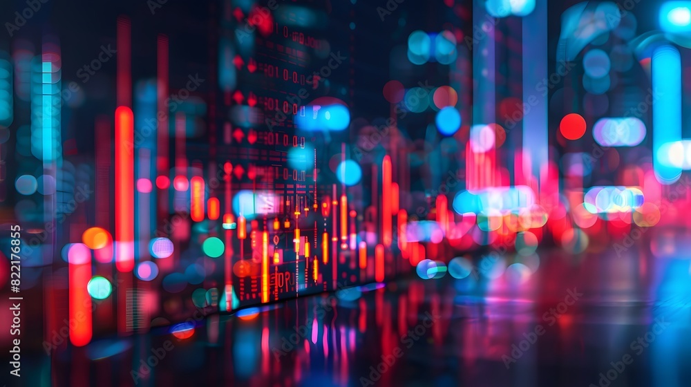 A stock market screen displaying data and graphs, representing financial artificial intelligence in trading or storytelling.
A stock market screen displaying data and graphs, representing financial artificial intelligence in trading or storytelling.