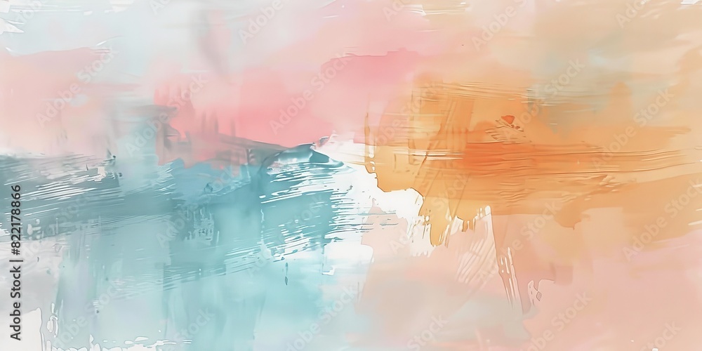 Soft pastel abstract brushstroke background with gentle hues and fluid textures
