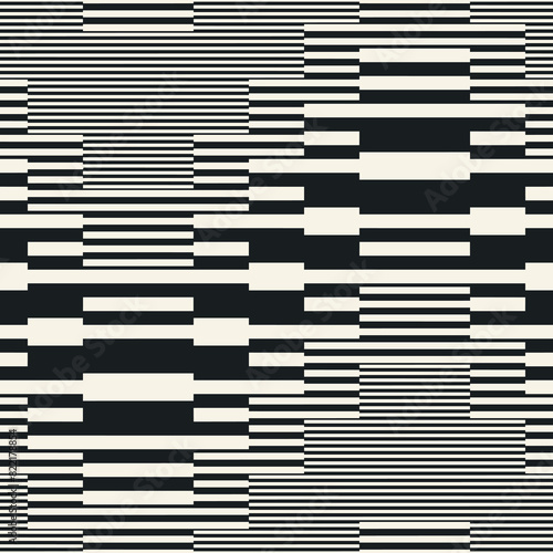 Variegated Striped Glitch Wave Pattern