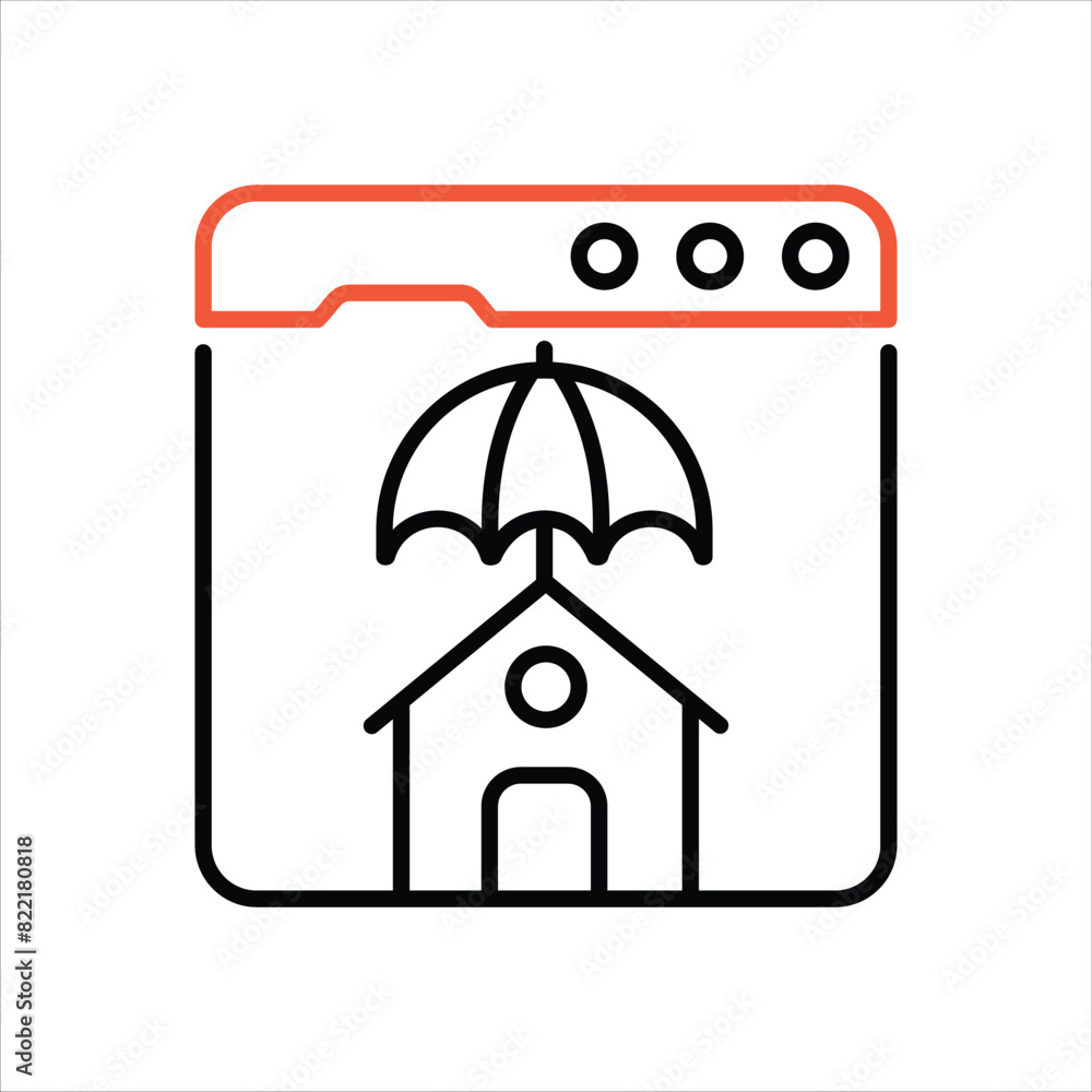 House Insurance Icon editable stock vector icon House Insurance Icon editable stock vector icon