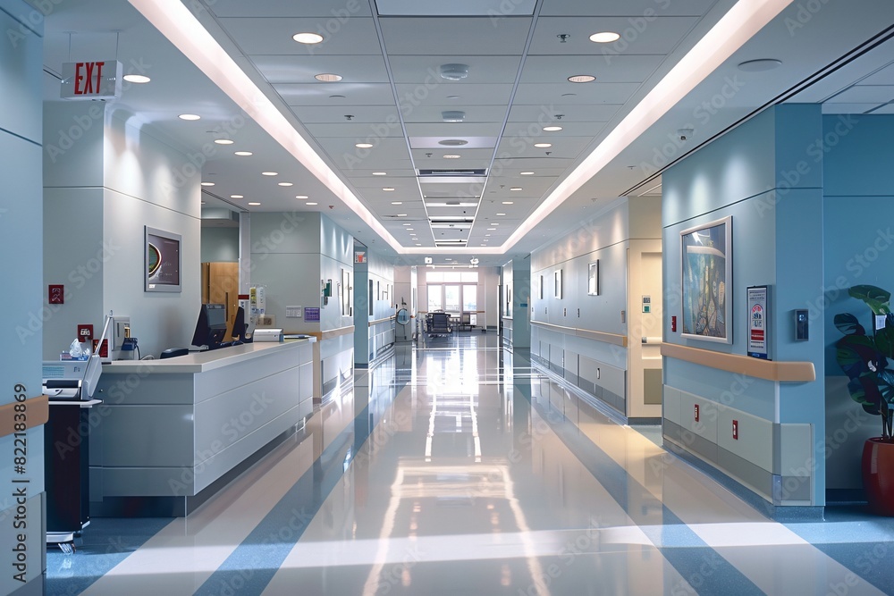 The population and doctors in the internal space of the hospital The population and doctors in the internal space of the hospital