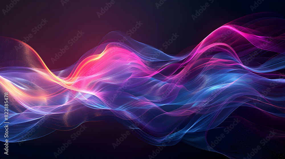 Innovative Abstract Lines Representing Digital Technology: A Photorealistic and Glossy Art Concept Innovative Abstract Lines Representing Digital Technology: A Photorealistic and Glossy Art Concept