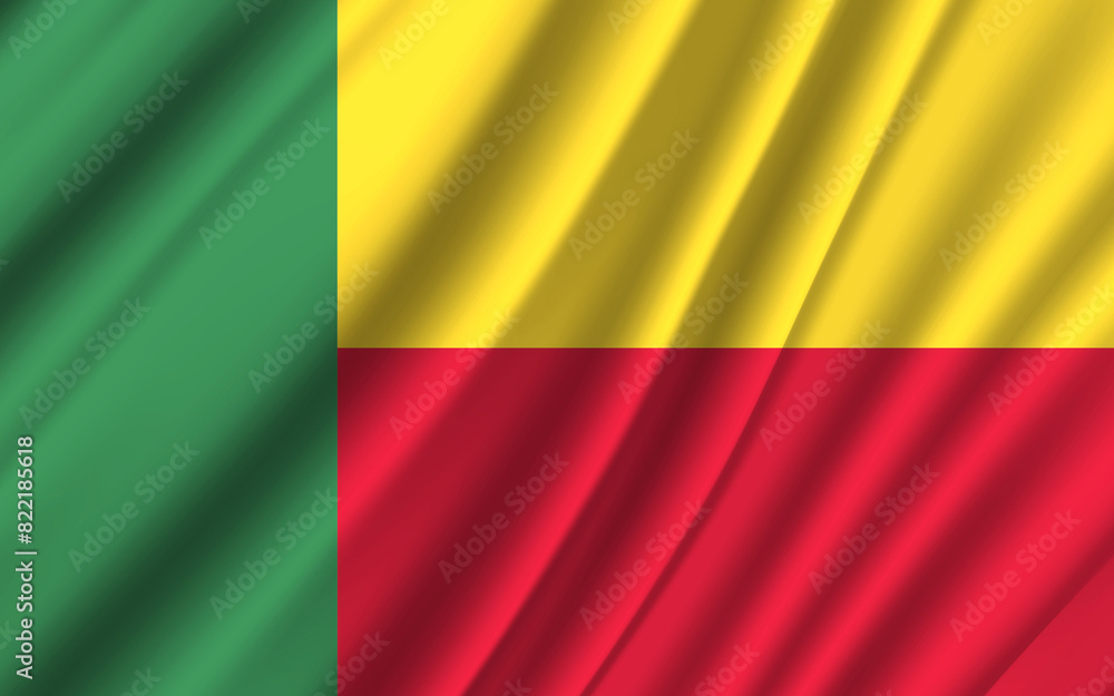 Naklejka premium a backdrop of wavy flags from around the world