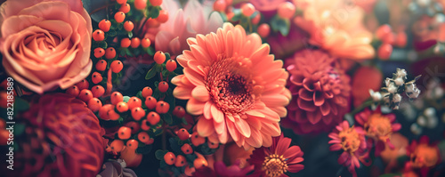 Wallpaper Mural Fresh flower bouquet for mother's day. Card and background concept. Torontodigital.ca