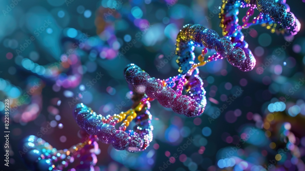 a 3D rendering of a DNA double helix. a 3D rendering of a DNA double helix.