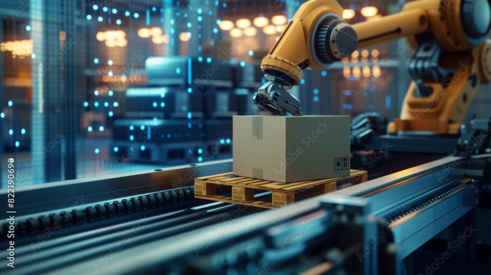 Automation of processes in the factory, Robotic palletizing systems ...
