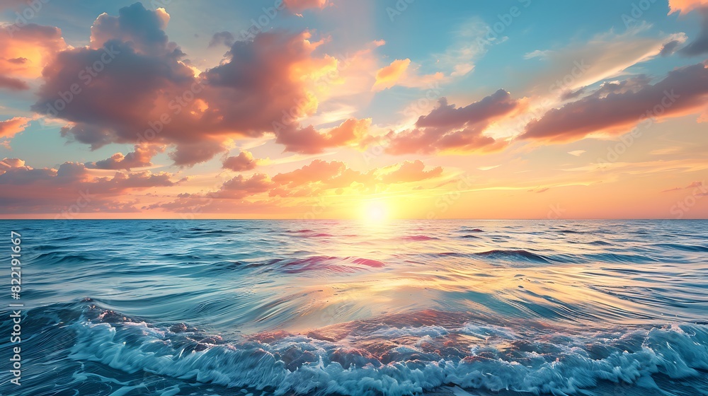 Tranquil Horizon: A Stunning Sunset Over a Serene Ocean, Inviting Viewers to Embrace the Peace and Beauty of Nature's Timeless Harmony Tranquil Horizon: A Stunning Sunset Over a Serene Ocean, Inviting Viewers to Embrace the Peace and Beauty of Nature's Timeless Harmony