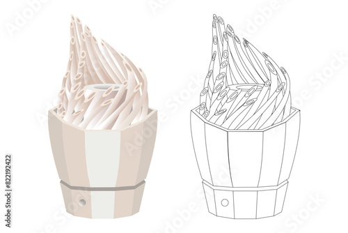 An air humidifier highlighted on a white background. A device for cleaning and humidifying the air for the home. An unusual shape.
Vector Image Formats