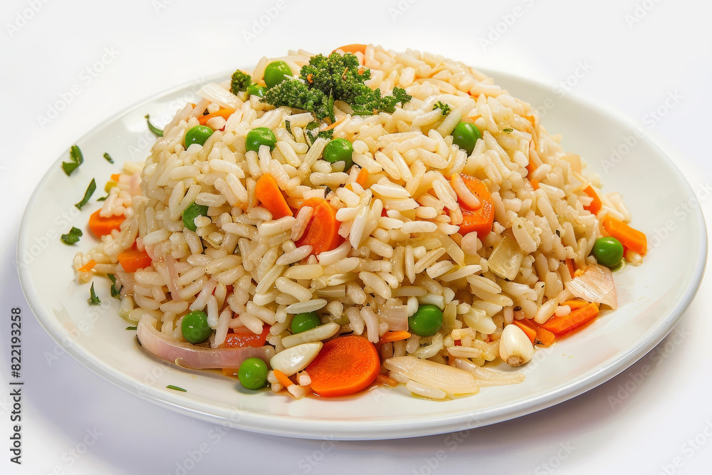 Fluffy Rice Canvas with Fresh Garden Vegetables: Arroz a la Jardinera Fluffy Rice Canvas with Fresh Garden Vegetables: Arroz a la Jardinera
