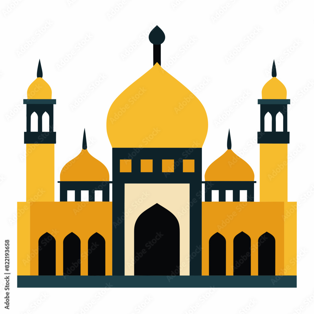 Mosque vector illustration on white background