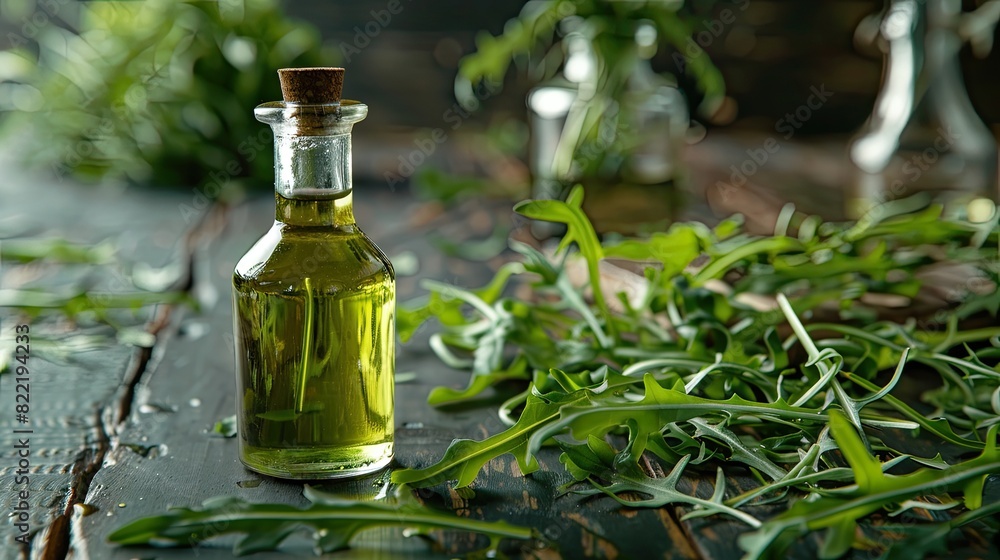 Taramir essential oil. Selective focus Taramir essential oil. Selective focus