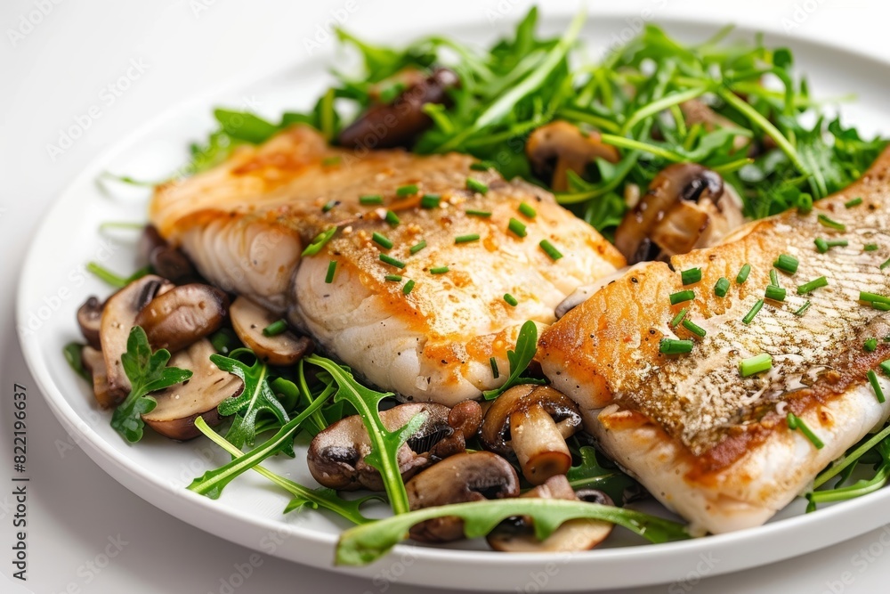 Sautéed Mushroom and White Wine Vinegar Arctic Char Medley Sautéed Mushroom and White Wine Vinegar Arctic Char Medley