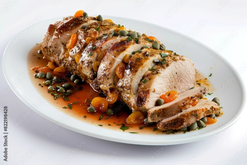 Apricot-Stuffed Pork Loin with Artful Slicing Apricot-Stuffed Pork Loin with Artful Slicing