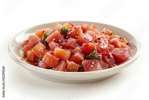 Fiery Tuna Delight: Atomic Ahi Poke with Chili Water and Hawaiian Chiles