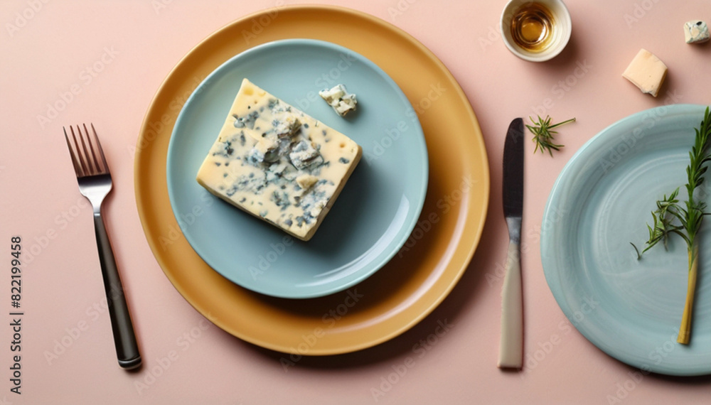 Blue cheese on the table Blue cheese on the table