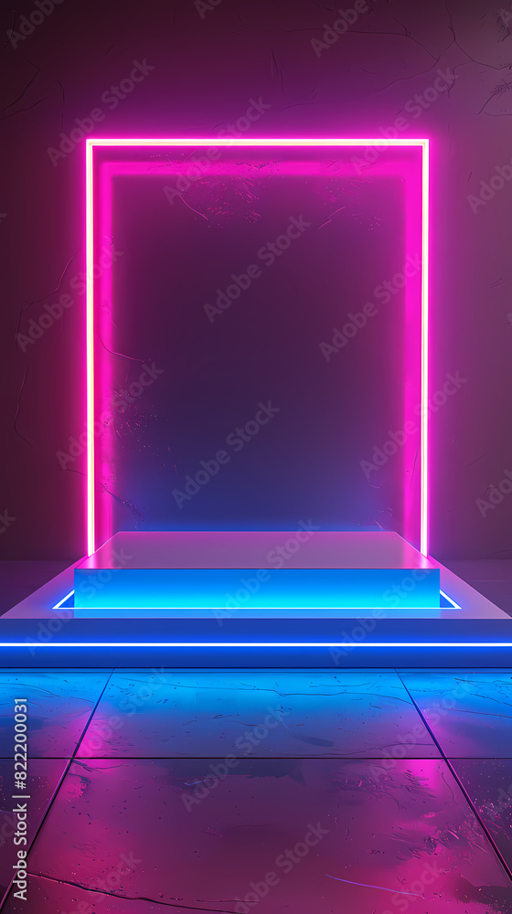 3D rendering of a minimalist podium