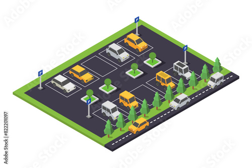 Isometric parking