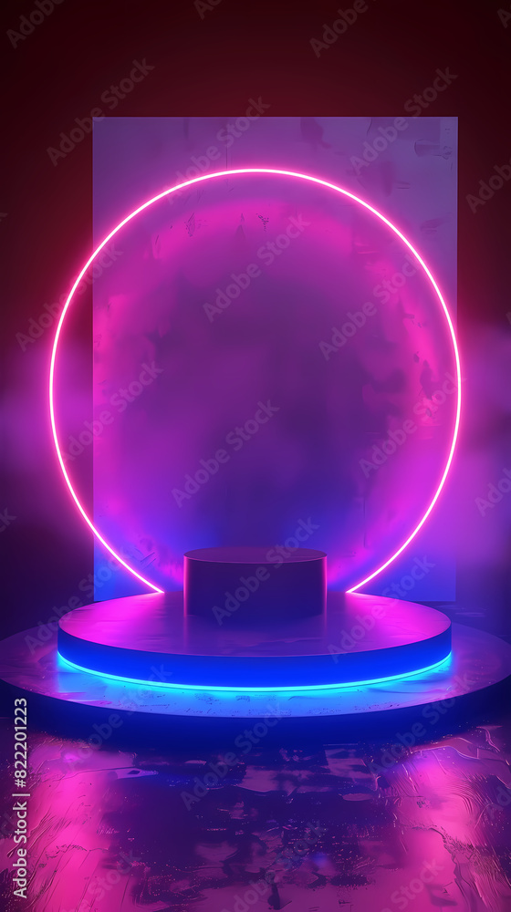 3D rendering of a minimalist podium 3D rendering of a minimalist podium