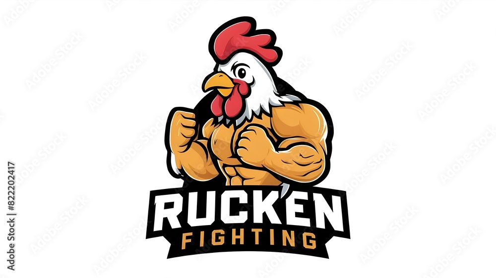 Fighting Rooster Sports Character Vector Illustration Fighting Rooster Sports Character Vector Illustration