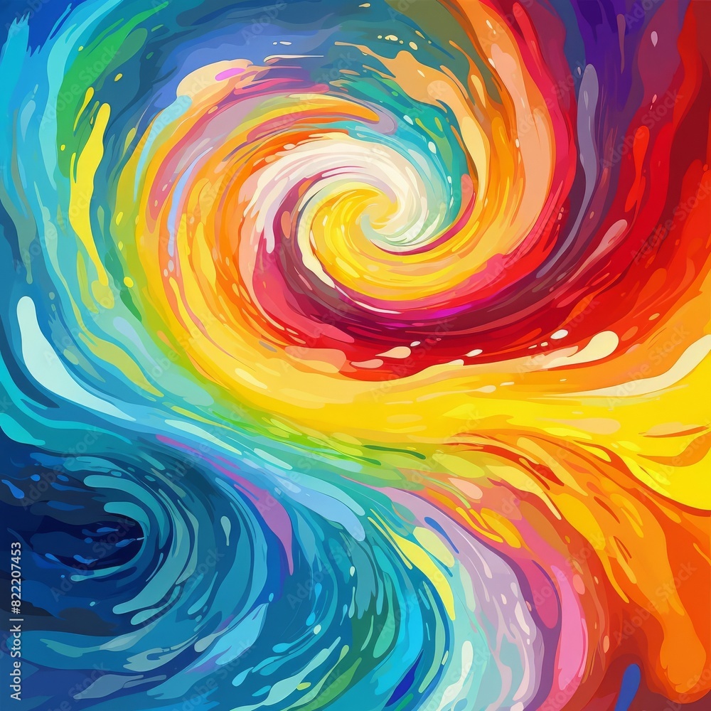 Abstract swirl of vibrant colors in blue and orange hues, creating a dynamic and artistic design. Abstract swirl of vibrant colors in blue and orange hues, creating a dynamic and artistic design.