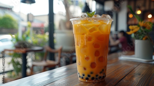 bubble tea trends, enjoy a cool and tasty bubble tea with sweet tapioca pearls at the base a delightful summer treat to beat the heat