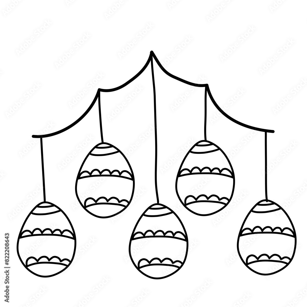 hanging painted egg decoration hanging painted egg decoration