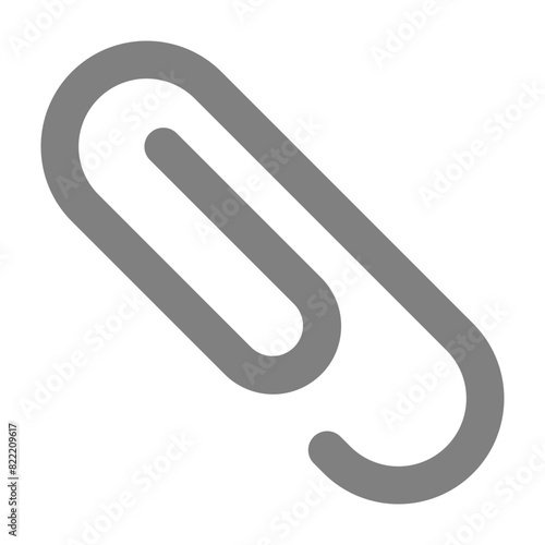 Paper Clip Flat Icon Design