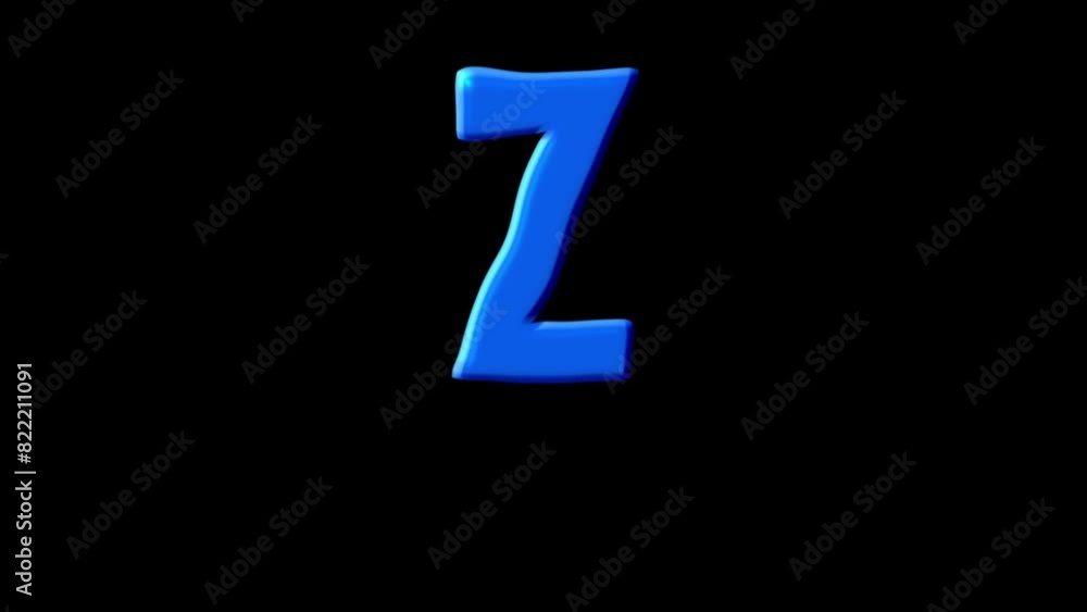 Realistic dripping liquid letter z animation Realistic dripping liquid letter z animation