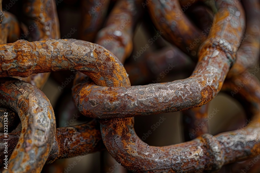 Rusty shackles and chains. Echoes of historical oppression and struggle. Rusty shackles and chains. Echoes of historical oppression and struggle.