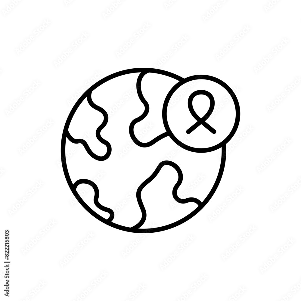 World awareness outline icons, minimalist vector illustration ,simple transparent graphic element .Isolated on white background World awareness outline icons, minimalist vector illustration ,simple transparent graphic element .Isolated on white background