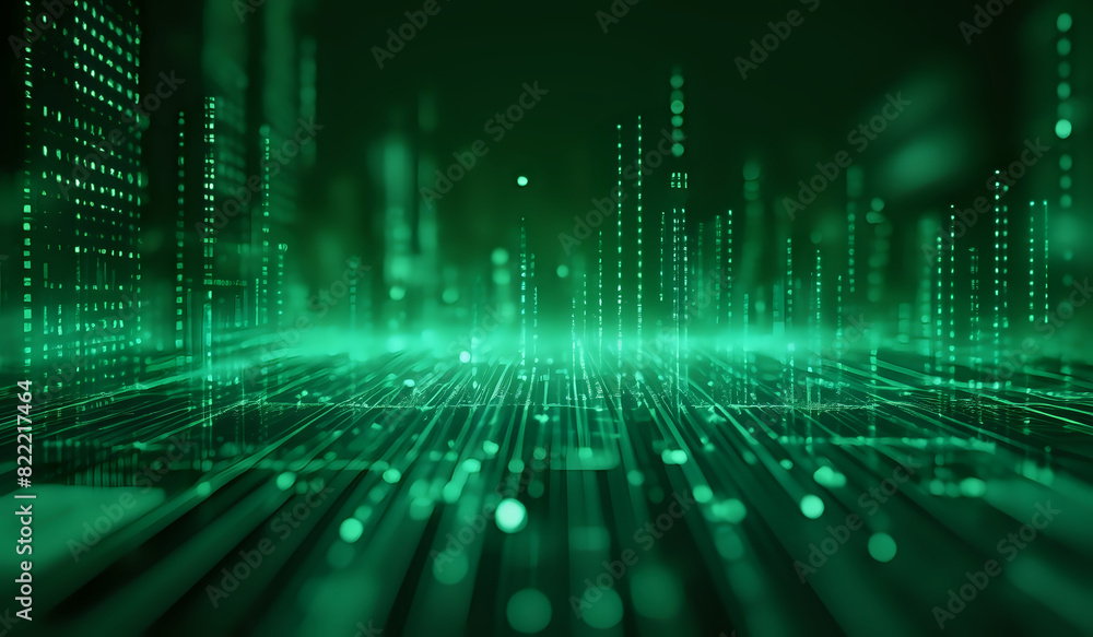 Green digital networking, internet, cyber and business background Green digital networking, internet, cyber and business background
