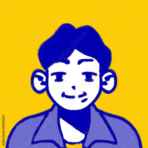 people portraits. Employee avatar, professional person profile picture and team persons user pic in frame Illustration of portrait face person, student and young employee