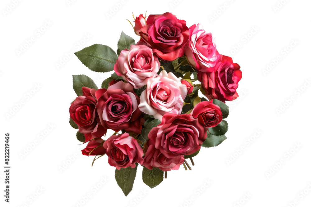 Bouquet red and pink roses isolated on transparent background Bouquet red and pink roses isolated on transparent background