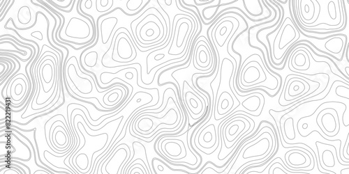 Topographic map background concept. Topo contour map. Vector abstract illustration. Geography concept. paper texture design