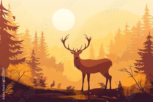 a deer in the forest © Andrei