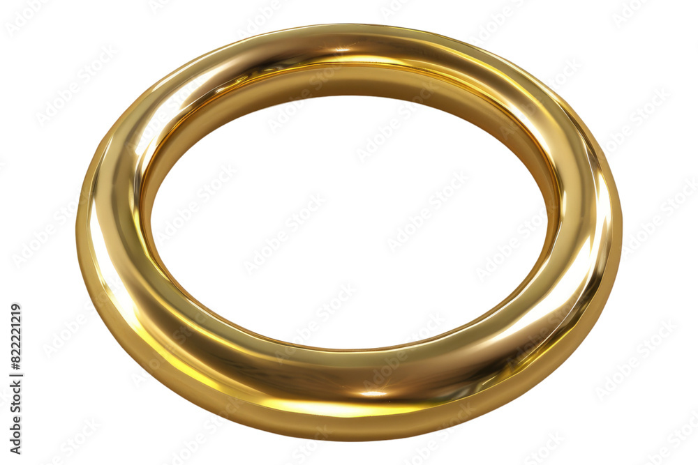 Gold ring isolated on transparent background Gold ring isolated on transparent background