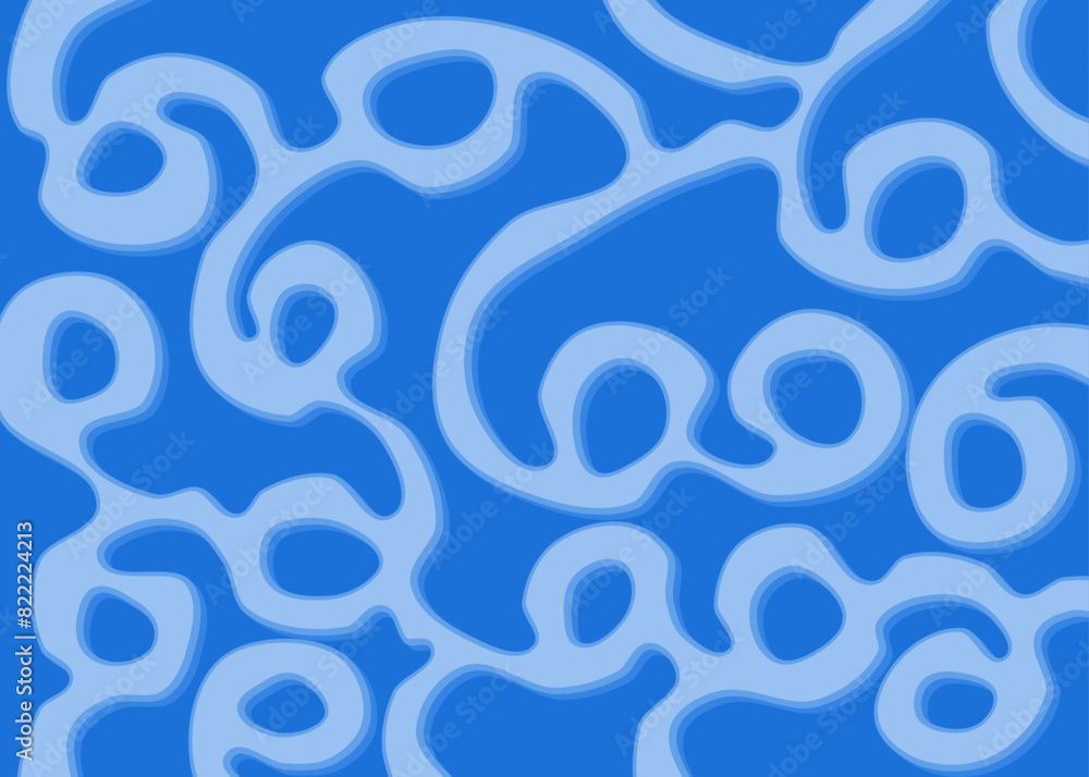 Abstract background with seamless cute curly line pattern Abstract background with seamless cute curly line pattern