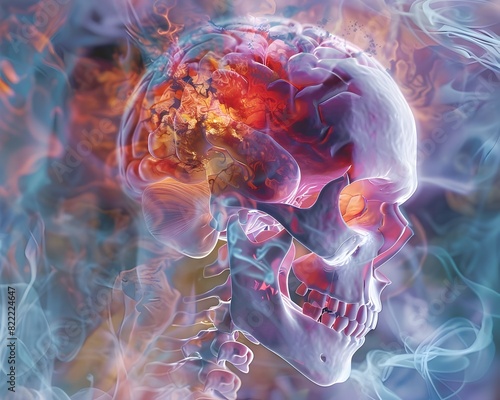 Surreal Depiction of Hypothalamic Dysfunction during Hyperthermia photo