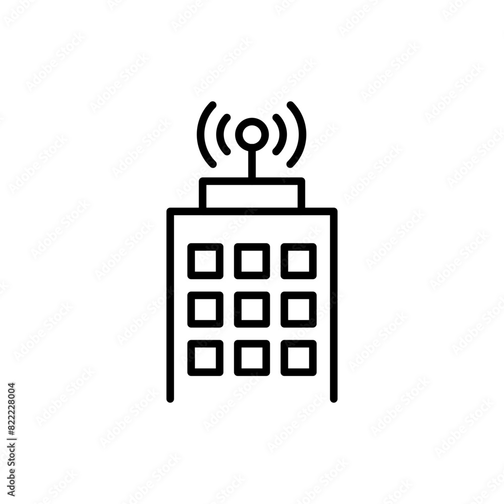 Antenna outline icons, minimalist vector illustration ,simple transparent graphic element .Isolated on white background Antenna outline icons, minimalist vector illustration ,simple transparent graphic element .Isolated on white background