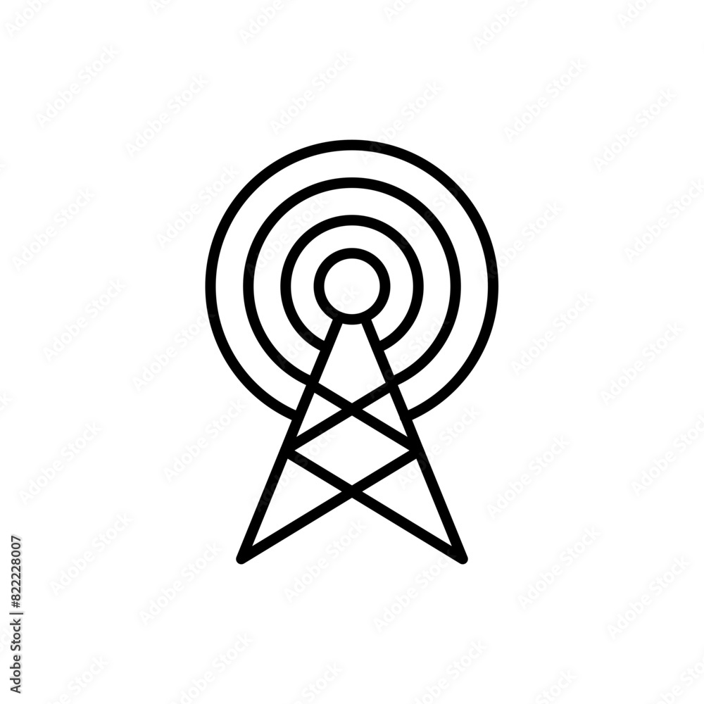 Antenna outline icons, minimalist vector illustration ,simple transparent graphic element .Isolated on white background Antenna outline icons, minimalist vector illustration ,simple transparent graphic element .Isolated on white background