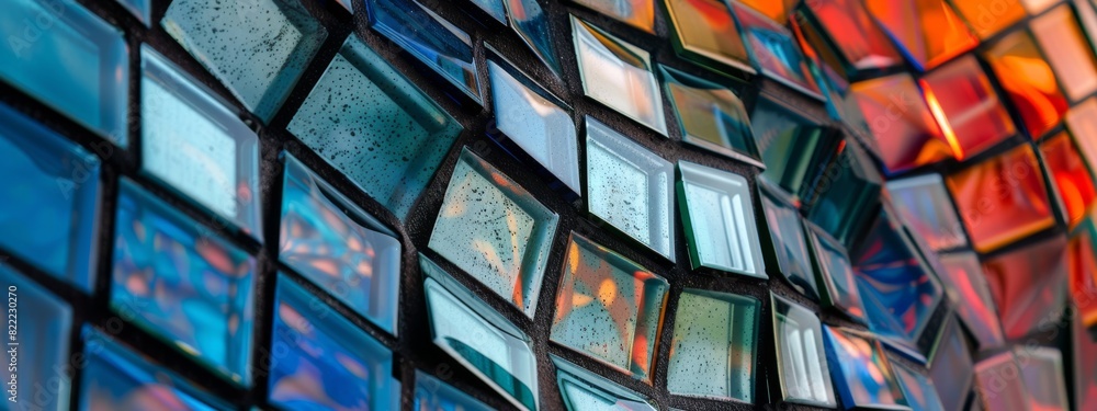 An abstract, geometric mosaic background with colorful tiles and dynamic patterns. An abstract, geometric mosaic background with colorful tiles and dynamic patterns.