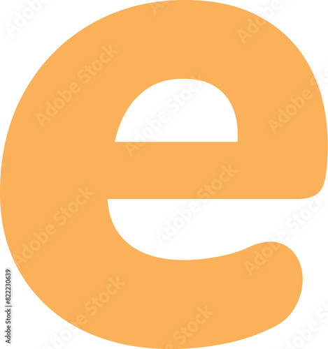 Cute e Constant Sign Mathematic Symbol, Math Subject Education