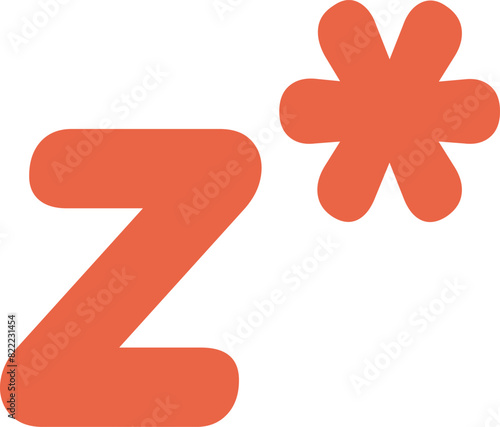 Cute Complex Conjugate Sign Mathematic Symbol z*, Math Subject Education