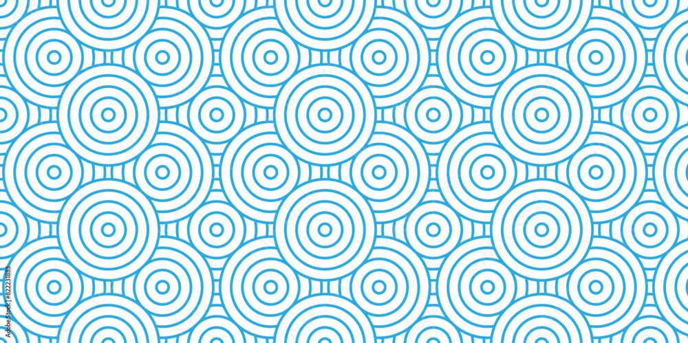 Overlapping Pattern Minimal diamond geometric waves spiral and abstract circle wave line. blue color seamless tile stripe geometric create retro square line backdrop pattern background. Overlapping Pattern Minimal diamond geometric waves spiral and abstract circle wave line. blue color seamless tile stripe geometric create retro square line backdrop pattern background.