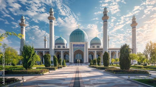 Tashkent in Uzbekistan, modern capital, historical mosques, cultural heritage  photo